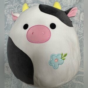 Squishmallow Connor the cow Easter edition Kellytoy 11 inch